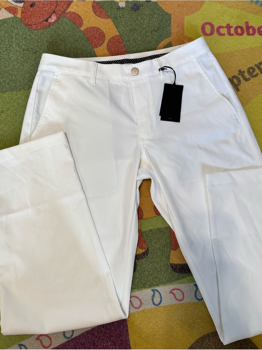 Bonobos White Straight-Leg Pants